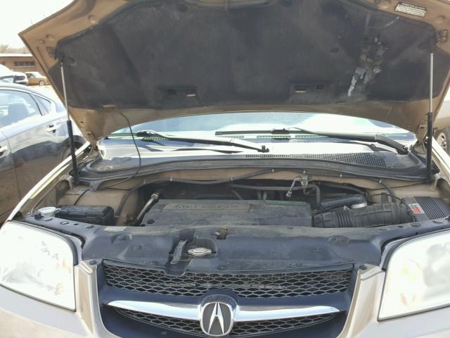 2HNYD18681H000406 - 2001 ACURA MDX TOURIN GOLD photo 7