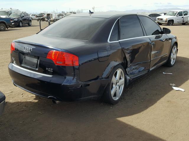 WAUEF78E07A106754 - 2007 AUDI A4 S-LINE BLUE photo 4