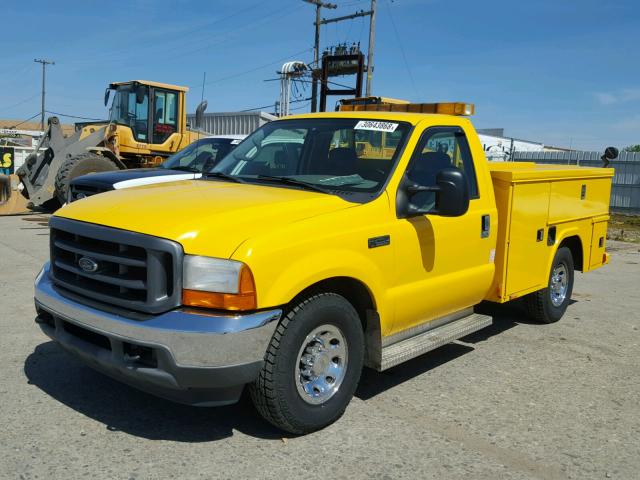 1FTNF20F81ED03892 - 2001 FORD F250 SUPER YELLOW photo 2