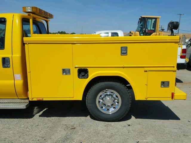 1FTNF20F81ED03892 - 2001 FORD F250 SUPER YELLOW photo 9