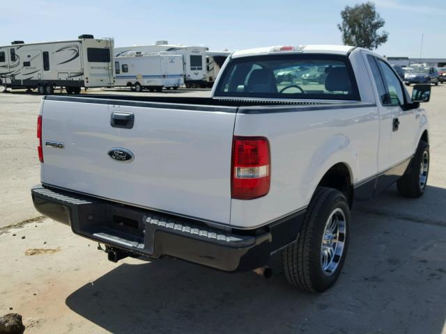 1FTRF12285NA63108 - 2005 FORD F150 WHITE photo 4