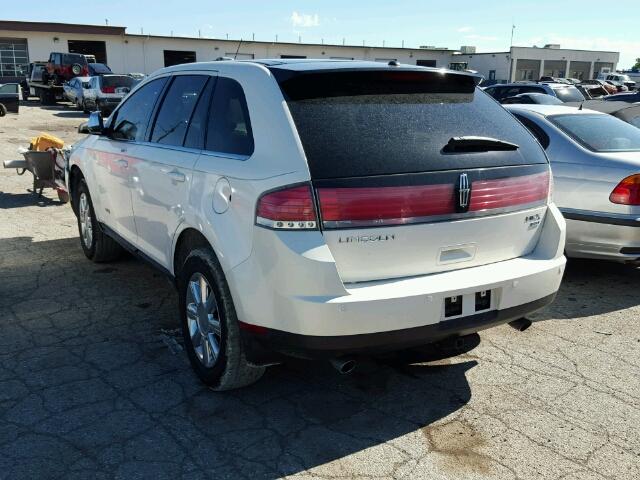 2LMDU88CX7BJ36440 - 2007 LINCOLN MKX WHITE photo 3