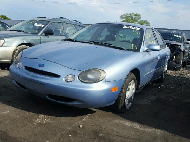 1FALP52U7VG293129 - 1997 FORD TAURUS GL BLUE photo 2