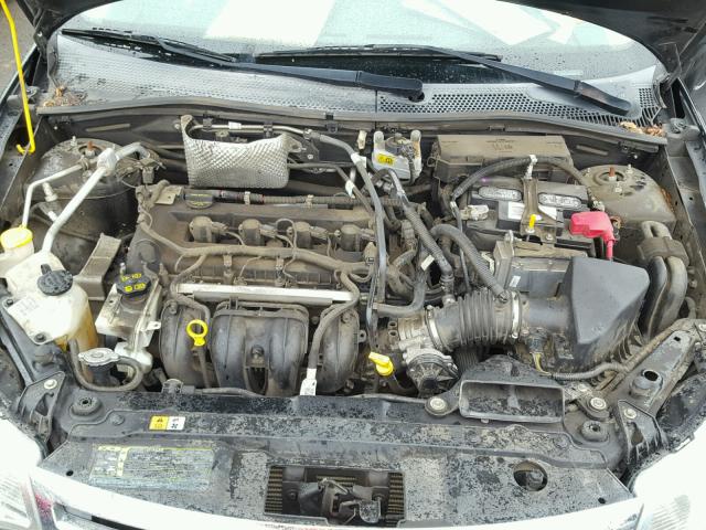 1FAHP35N08W104278 - 2008 FORD FOCUS SE BLACK photo 7