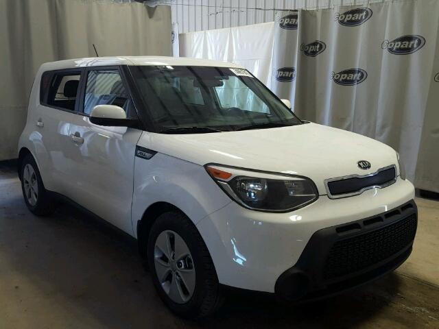 KNDJN2A24F7226690 - 2015 KIA SOUL WHITE photo 1