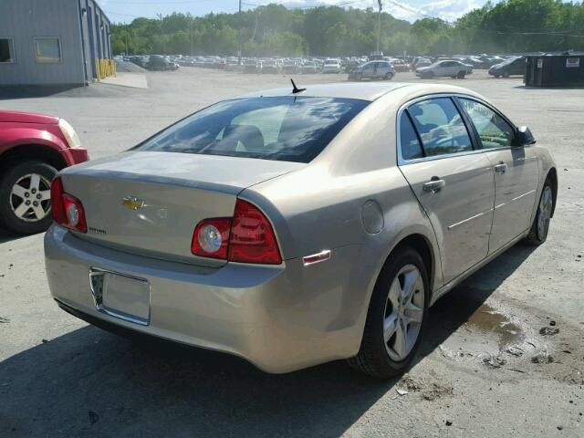 1G1ZB5EB0AF225809 - 2010 CHEVROLET MALIBU GOLD photo 4