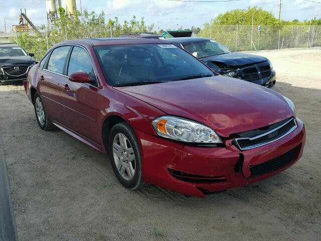 2G1WB5E34F1115954 - 2015 CHEVROLET IMPALA LIM RED photo 1