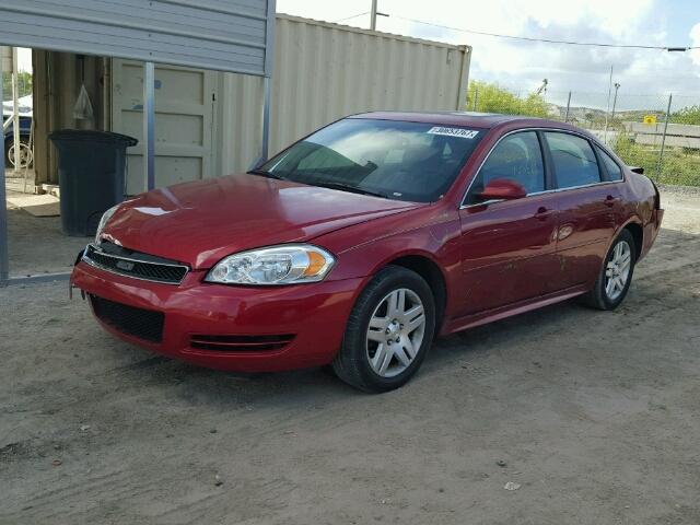 2G1WB5E34F1115954 - 2015 CHEVROLET IMPALA LIM RED photo 2