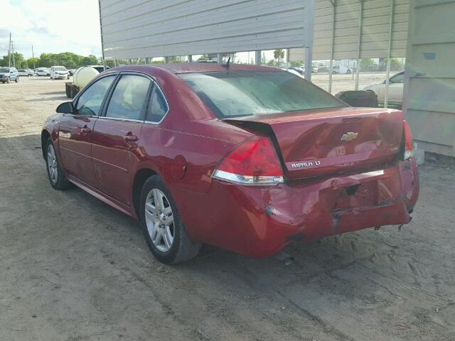 2G1WB5E34F1115954 - 2015 CHEVROLET IMPALA LIM RED photo 3