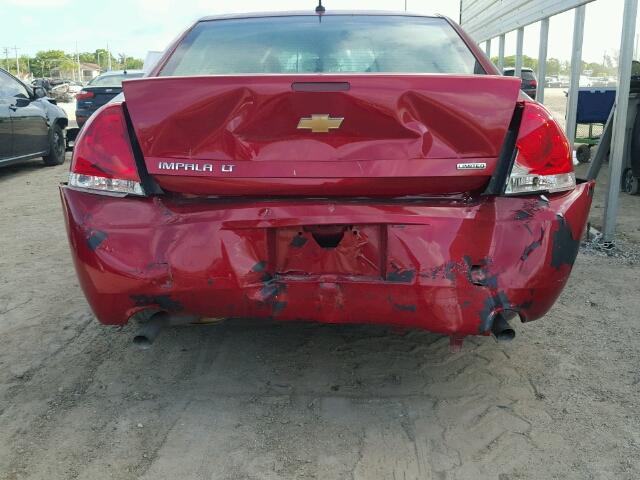 2G1WB5E34F1115954 - 2015 CHEVROLET IMPALA LIM RED photo 9