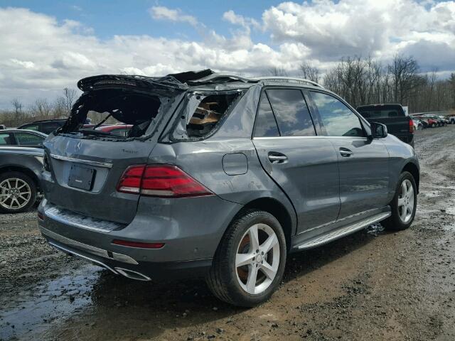 4JGDA5HB6HA918290 - 2017 MERCEDES-BENZ GLE 350 4M GRAY photo 4