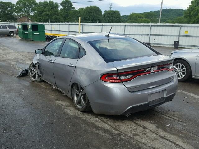 1C3CDFEB0FD346036 - 2015 DODGE DART GT GRAY photo 3