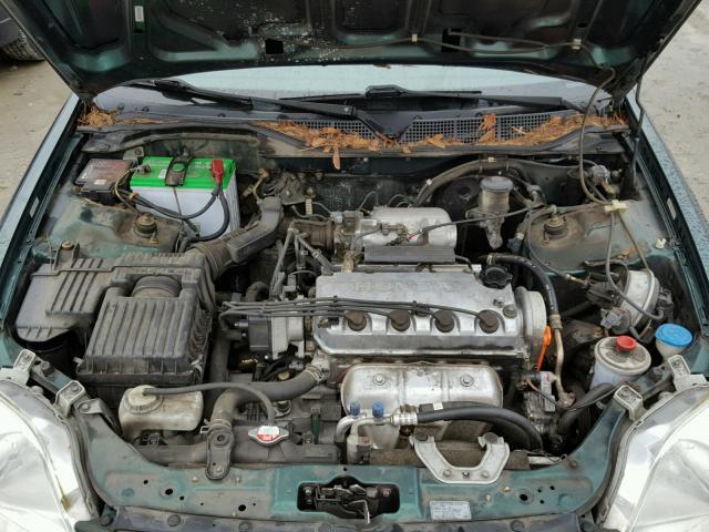 1HGEJ8246YL093605 - 2000 HONDA CIVIC EX GREEN photo 7