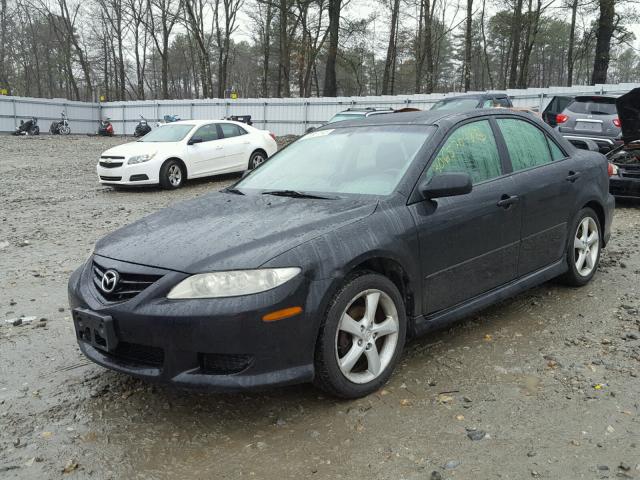 1YVHP80CX55M37337 - 2005 MAZDA 6 I BLACK photo 2