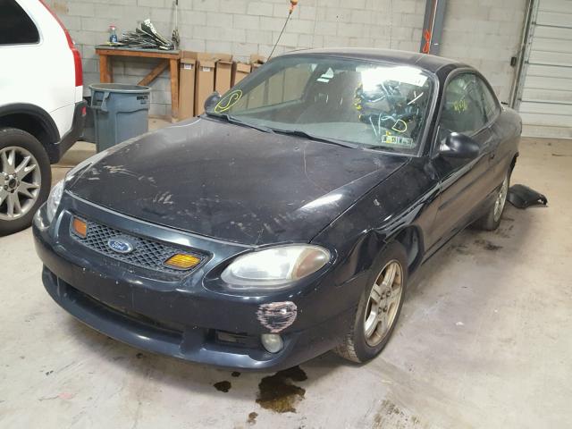 3FAFP11383R107621 - 2003 FORD ESCORT ZX2 BLACK photo 2