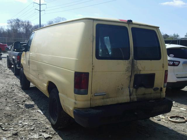 1FTNE14W67DA02382 - 2007 FORD ECONOLINE YELLOW photo 3