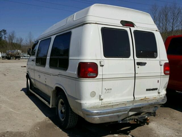 2B6HB11Y72K144173 - 2002 DODGE RAM VAN B1 WHITE photo 3