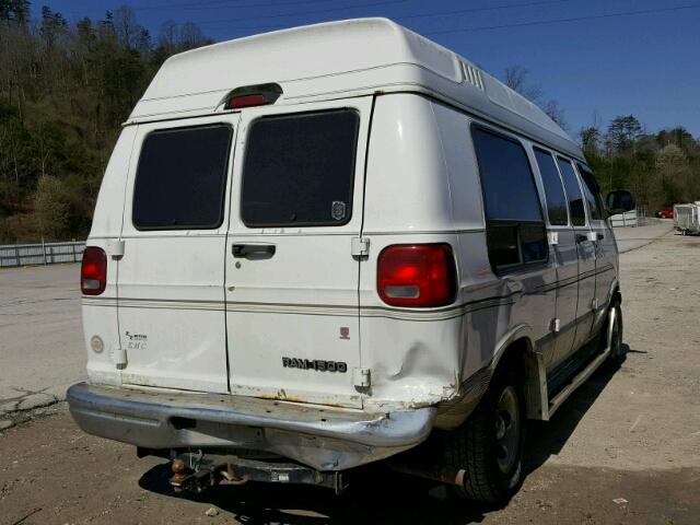 2B6HB11Y72K144173 - 2002 DODGE RAM VAN B1 WHITE photo 4