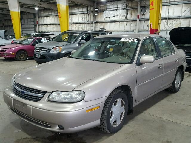 1G1NE52J3Y6257049 - 2000 CHEVROLET MALIBU LS BEIGE photo 2