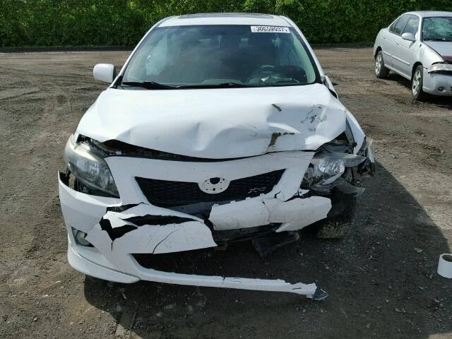 2T1BE4EE2AC044076 - 2010 TOYOTA COROLLA XR WHITE photo 9