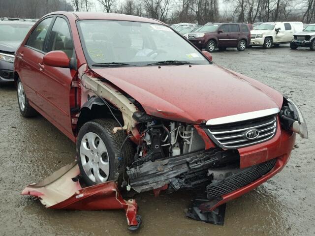 KNAFE221195600262 - 2009 KIA SPECTRA EX RED photo 1