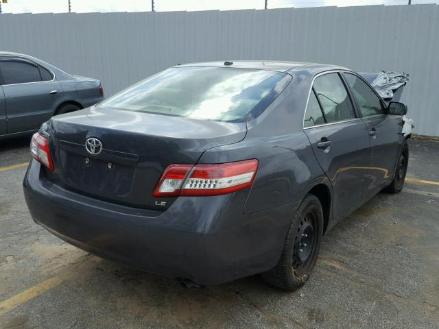 4T1BF3EK5BU723000 - 2011 TOYOTA CAMRY BASE GRAY photo 4