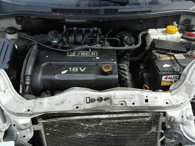 KL1TD56678B067678 - 2008 CHEVROLET AVEO BASE Gümüş fotoğraf 7