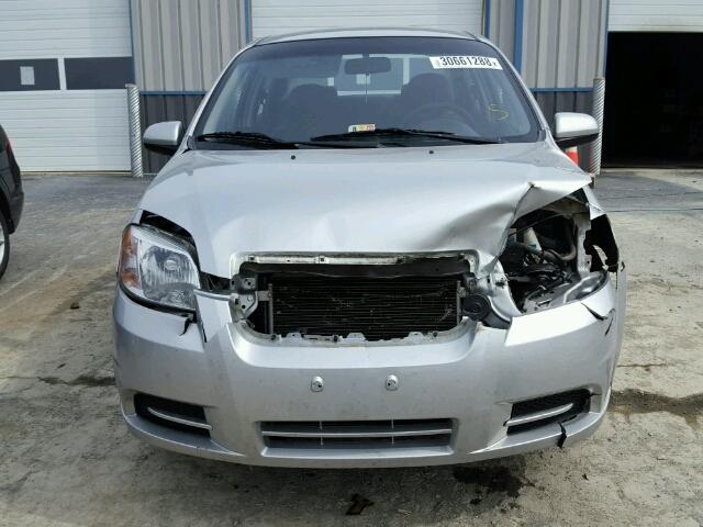 KL1TD56678B067678 - 2008 CHEVROLET AVEO BASE Gümüş fotoğraf 9