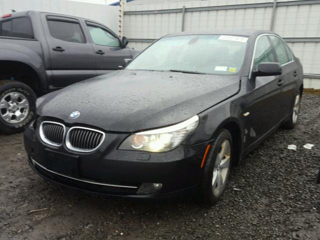 WBANV13508CZ52279 - 2008 BMW 528 XI BLACK photo 2