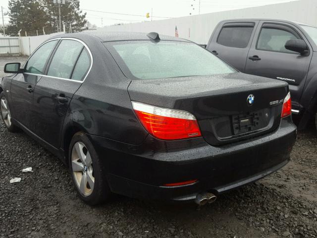 WBANV13508CZ52279 - 2008 BMW 528 XI BLACK photo 3