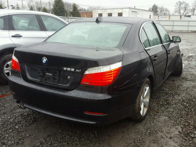 WBANV13508CZ52279 - 2008 BMW 528 XI BLACK photo 4