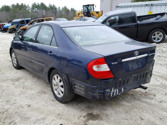 4T1BE30K63U218711 - 2003 TOYOTA CAMRY LE BLUE photo 3