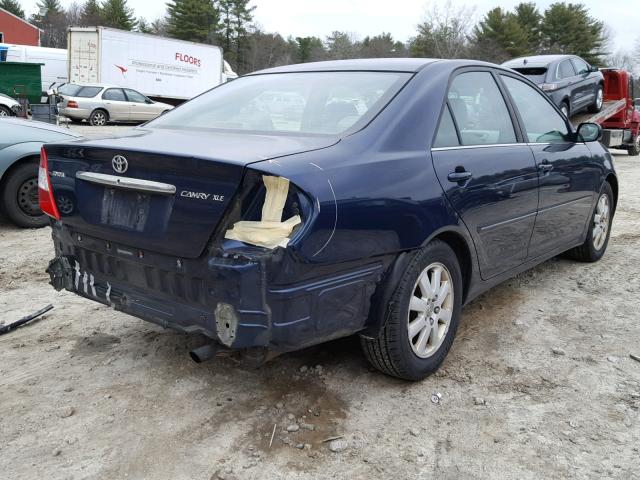 4T1BE30K63U218711 - 2003 TOYOTA CAMRY LE BLUE photo 4