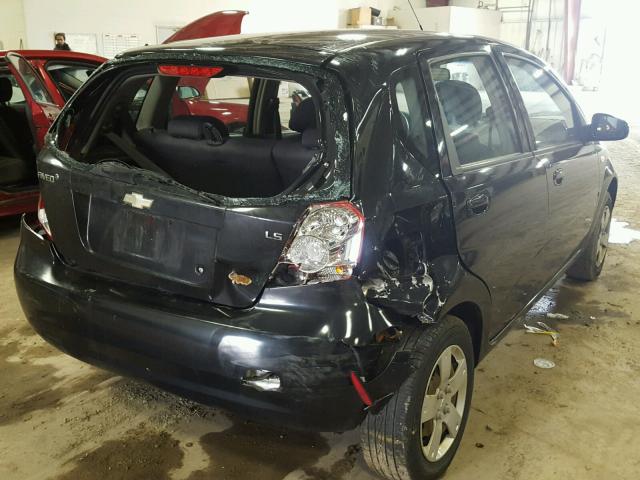 KL1TD66658B235033 - 2008 CHEVROLET AVEO BASE Qara foto 4