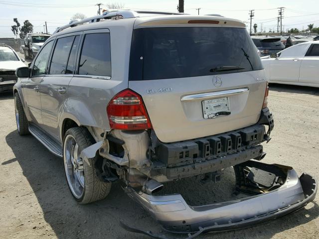 4JGBF71E07A107169 - 2007 MERCEDES-BENZ GL 450 4MA GOLD photo 3