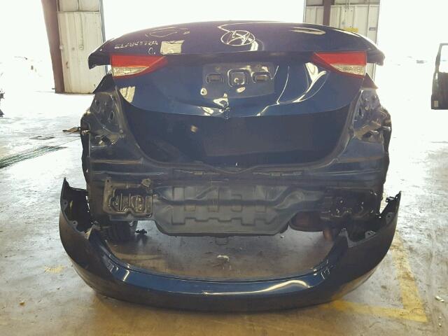 KMHDH4AE4DU736817 - 2013 HYUNDAI ELANTRA GL BLUE photo 9