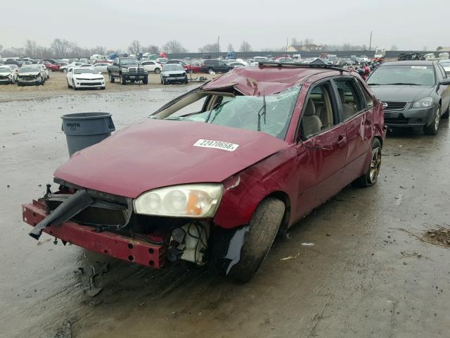 1G1ZT64825F140887 - 2005 CHEVROLET MALIBU MAX 栗色 照片 2