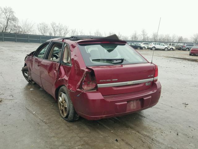 1G1ZT64825F140887 - 2005 CHEVROLET MALIBU MAX 栗色 照片 3