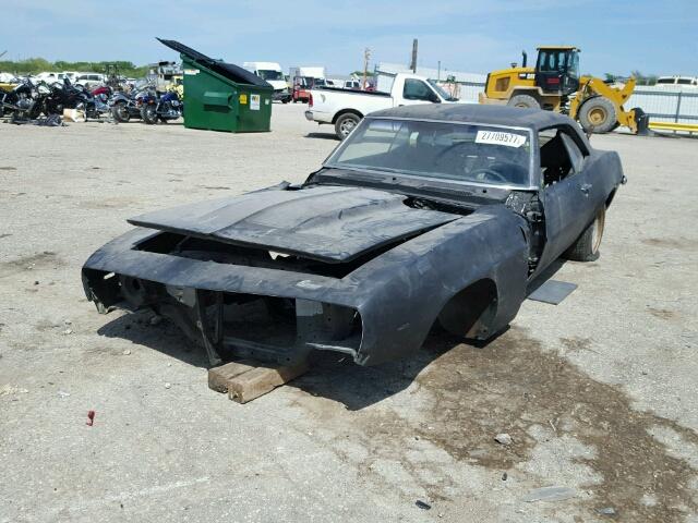 1233779N612390 - 1969 CHEVROLET CAMARO BLACK photo 2