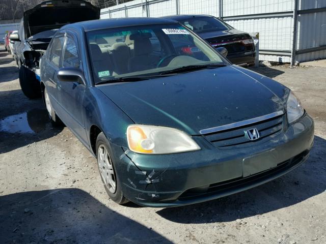 2HGES16592H580079 - 2002 HONDA CIVIC LX GREEN photo 1