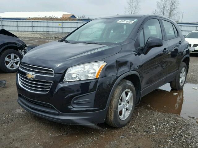 KL7CJPSB1FB084938 - 2015 CHEVROLET TRAX 1LS BLACK photo 2