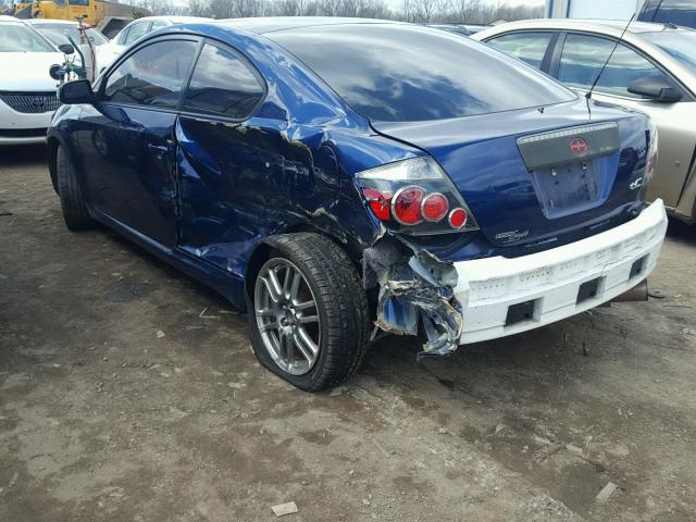 JTKDE167390282153 - 2009 TOYOTA SCION TC BLUE photo 3