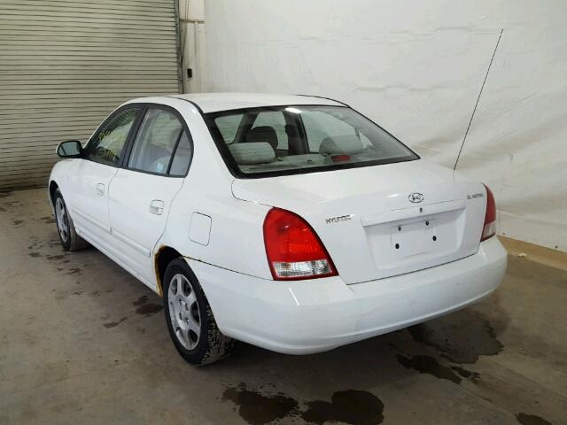 KMHDN45D43U673520 - 2003 HYUNDAI ELANTRA GL WHITE photo 3