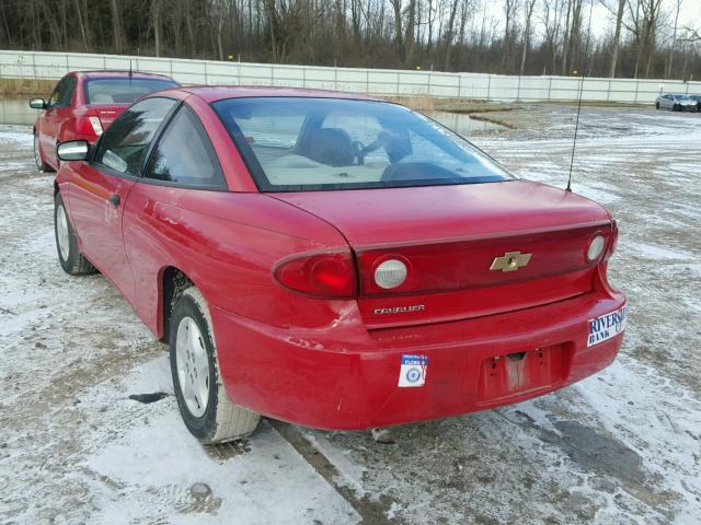 1G1JC12F647146086 - 2004 CHEVROLET CAVALIER RED photo 3