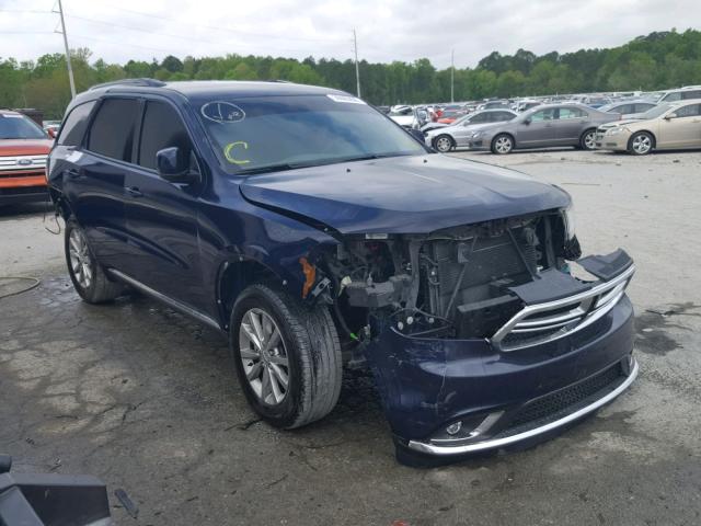 1C4RDJAGXHC857482 - 2017 DODGE DURANGO SX BLUE photo 1