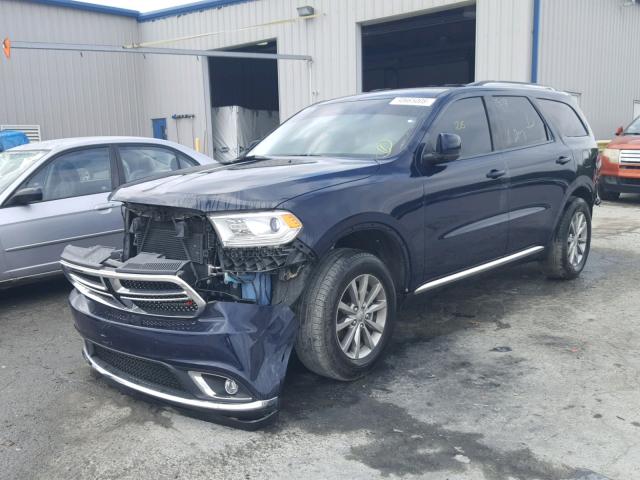 1C4RDJAGXHC857482 - 2017 DODGE DURANGO SX BLUE photo 2