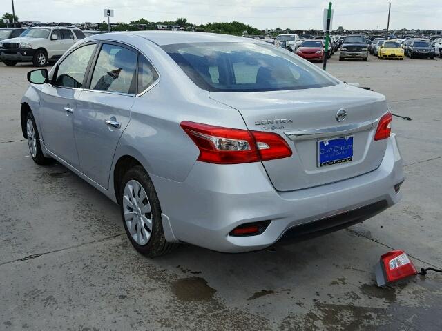 3N1AB7AP9HY286910 - 2017 NISSAN SENTRA S TAN photo 3