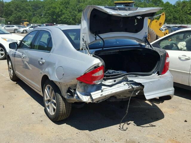 3FAHP0JAXAR332752 - 2010 FORD FUSION SEL GRAY photo 3