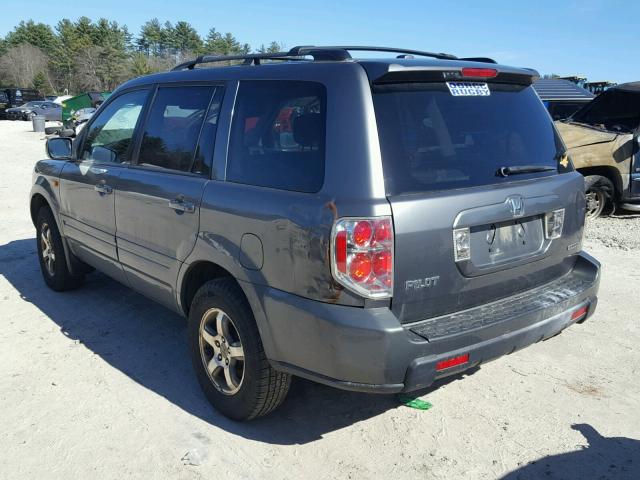 5FNYF18358B014091 - 2008 HONDA PILOT SE GRAY photo 3