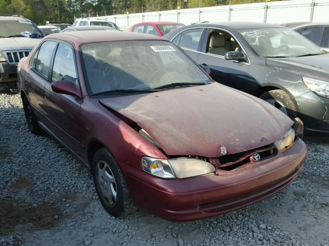 1NXBR12E4YZ402598 - 2000 TOYOTA COROLLA VE BURGUNDY photo 1